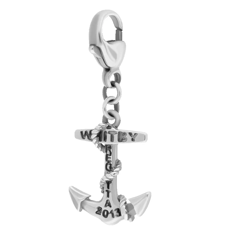 Sterling Silver Whitby Regatta Anchor Charm sold by Jura Watches product image thumbnail 2