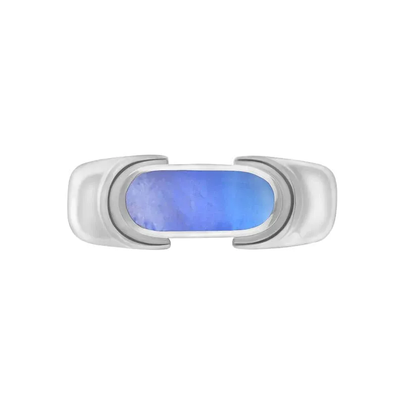 Sterling Silver Moonstone Oval Dodgem Ring sold by Jura Watches product image thumbnail 3