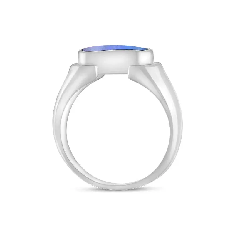 Sterling Silver Moonstone Oval Dodgem Ring sold by Jura Watches product image thumbnail 2