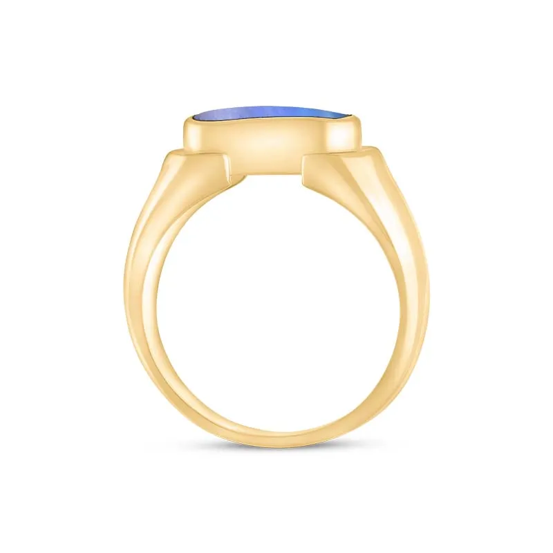 9ct Yellow Gold Moonstone Oval Dodgem Ring sold by Jura Watches product image thumbnail 2