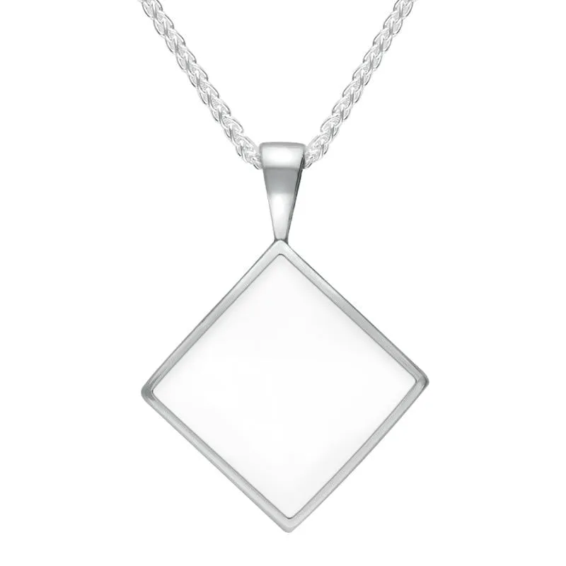 Sterling Silver Bauxite Small Rhombus Necklace sold by Jura Watches