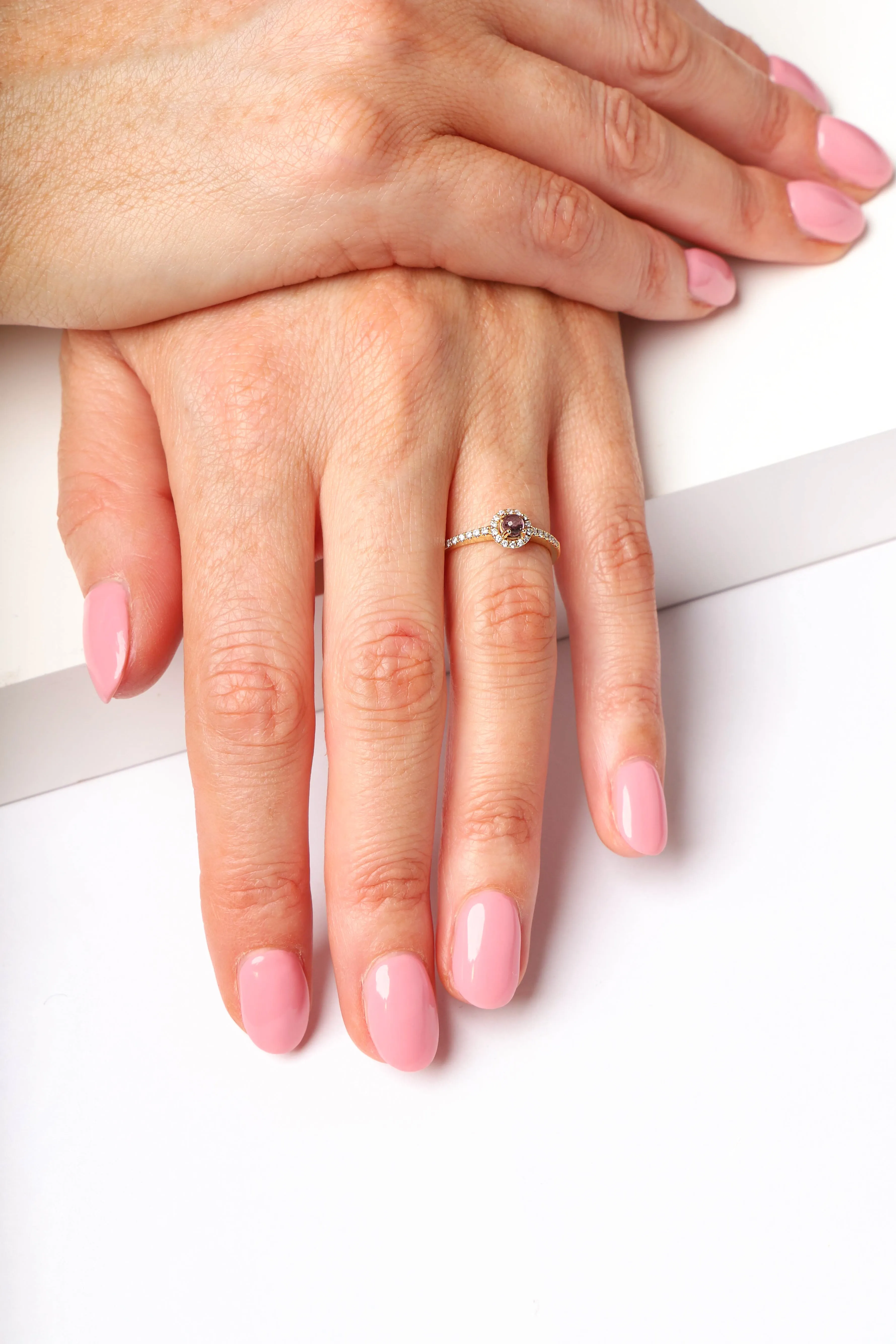 18ct Yellow Gold Blue John Diamond Round Cluster Ring sold by Jura Watches product image thumbnail 3