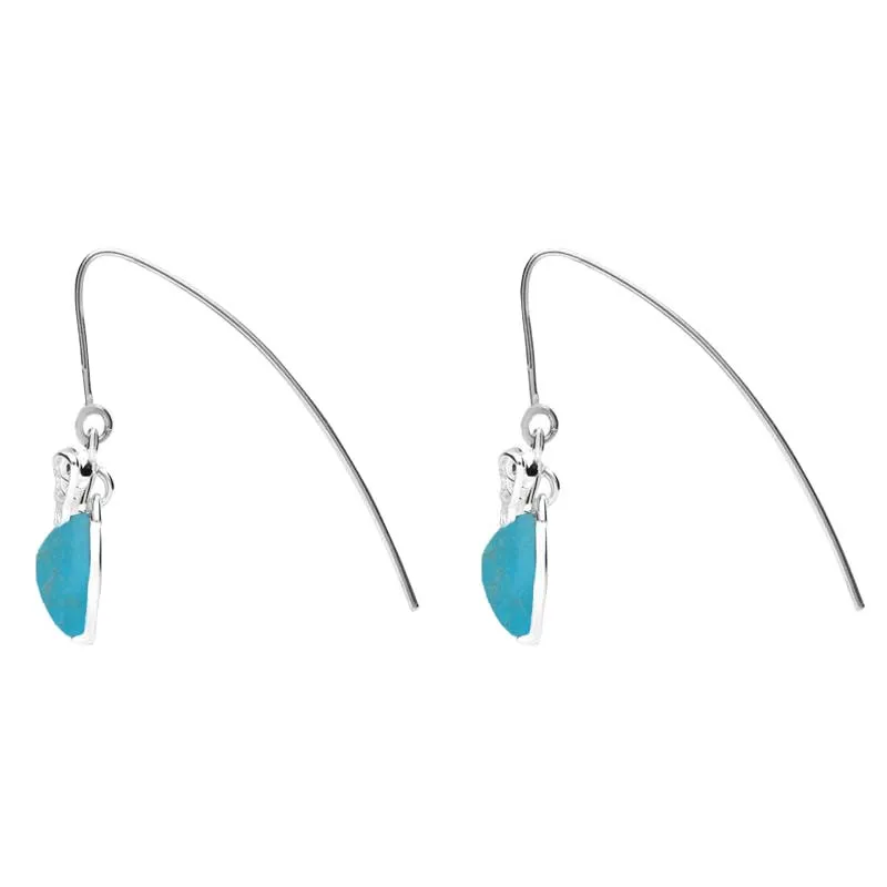 Sterling Silver Turquoise Bee Small Hook Earrings sold by Jura Watches product image thumbnail 2