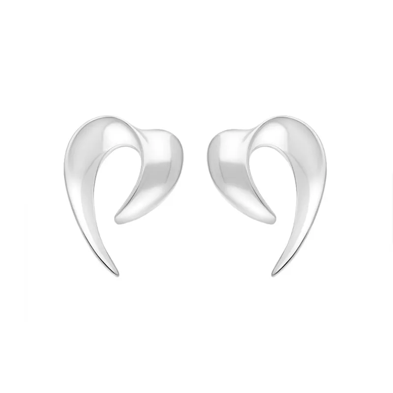 Sterling Silver Heart Spike Earrings D sold by Jura Watches