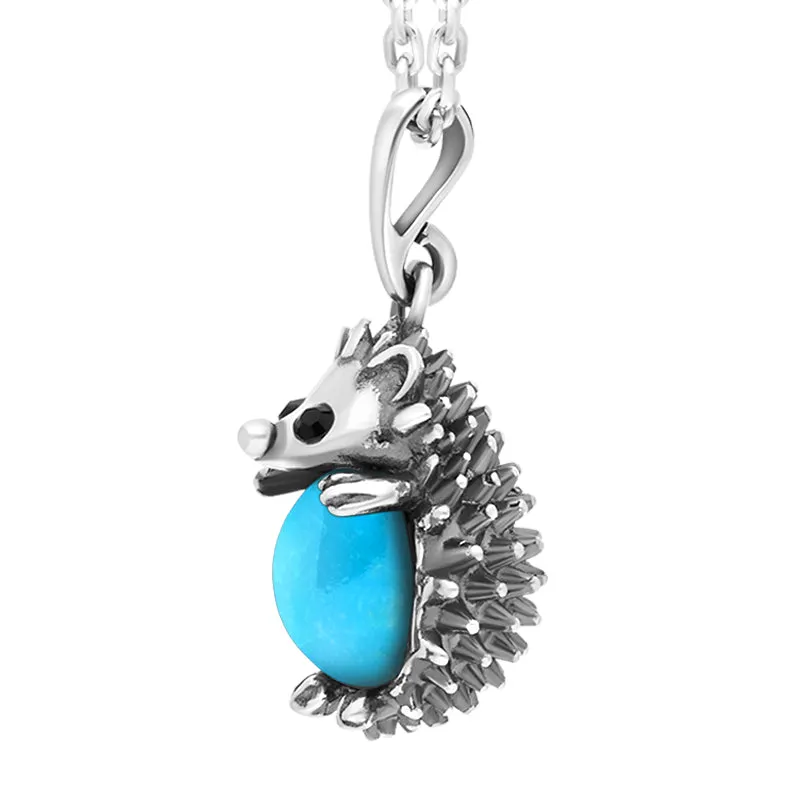 Sterling Silver Turquoise Large Hedgehog Necklace sold by Jura Watches product image thumbnail 2