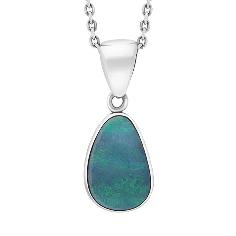 Sterling Silver Opal Doublet Abstract Necklace D sold by Jura Watches
