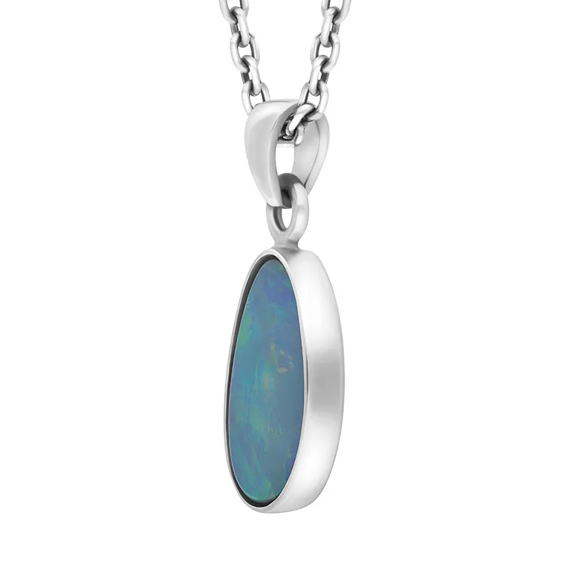Sterling Silver Opal Doublet Abstract Necklace D sold by Jura Watches product image thumbnail 2