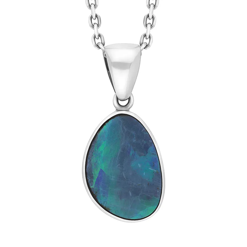 Sterling Silver Opal Doublet Abstract Necklace D sold by Jura Watches