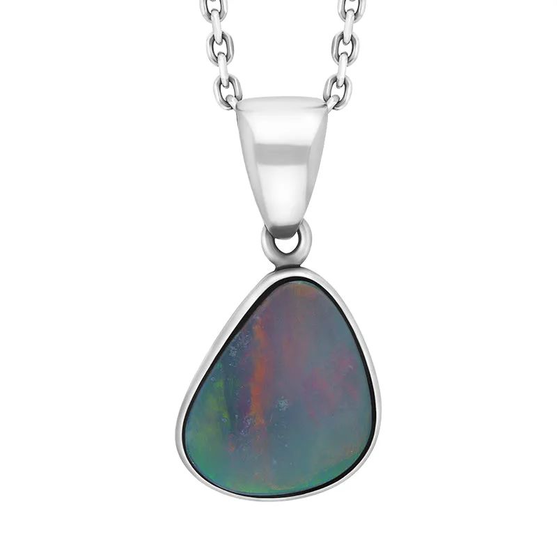 Sterling Silver Opal Doublet Abstract Necklace D sold by Jura Watches