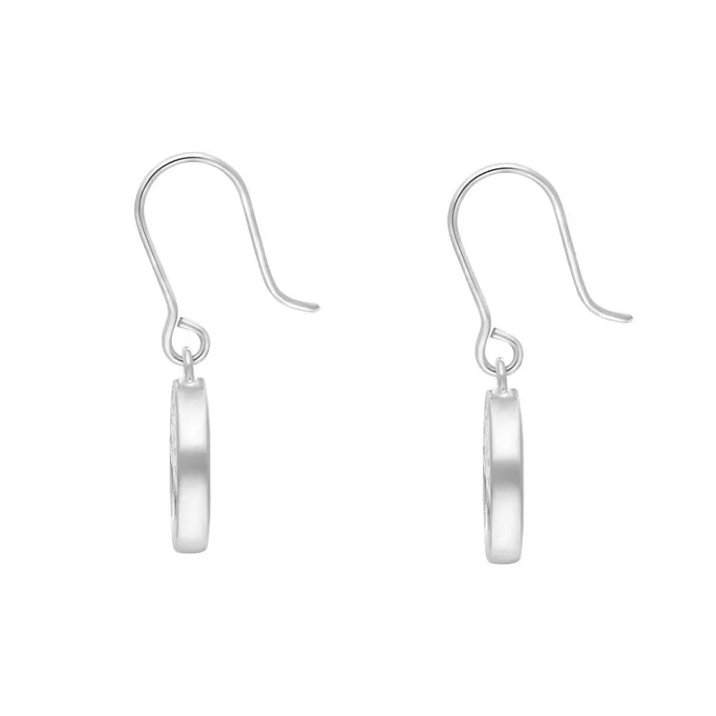 Sterling Silver Turquoise Round Tree of Life Drop Earrings sold by Jura Watches product image thumbnail 2