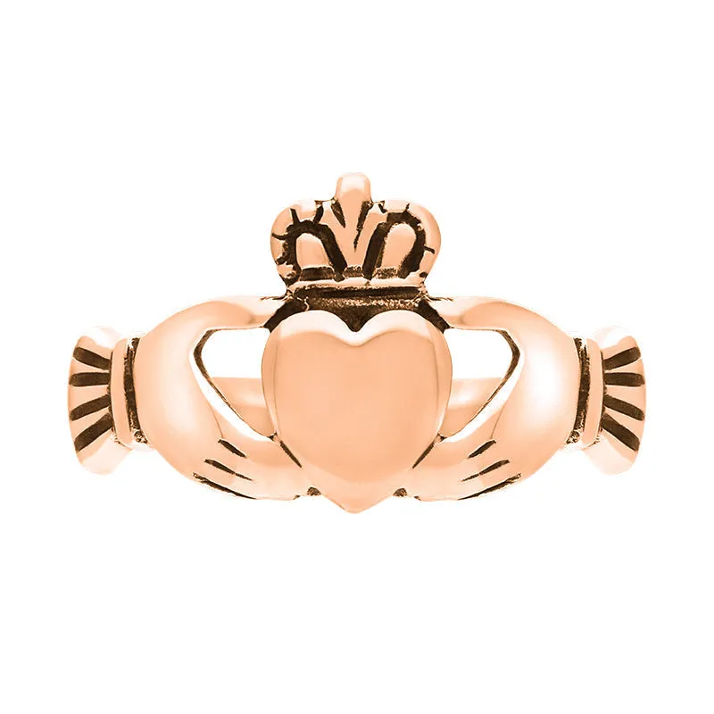 18ct Rose Gold Claddagh Ring sold by Jura Watches product image thumbnail 3