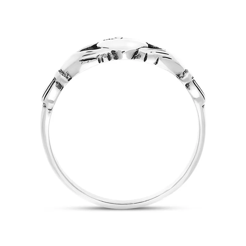 9ct White Gold Claddagh Ring sold by Jura Watches product image thumbnail 3
