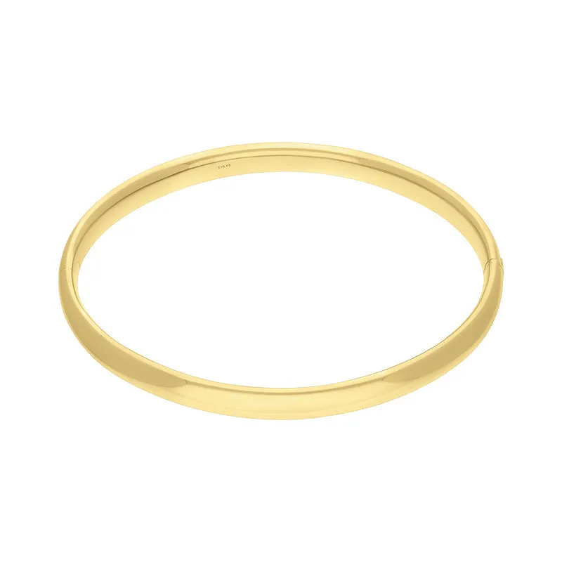 9ct Yellow Gold 4mm Domed Hinged Bangle sold by Jura Watches product image thumbnail 2
