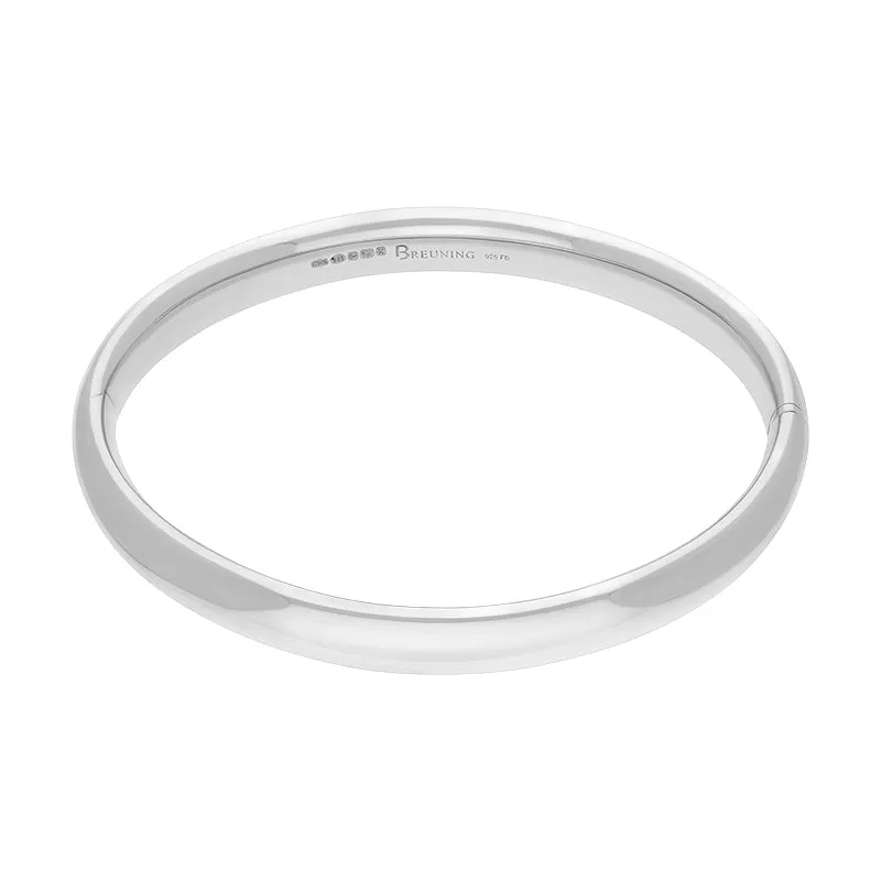 Sterling Silver 7mm Domed Hinged Bangle sold by Jura Watches product image thumbnail 2