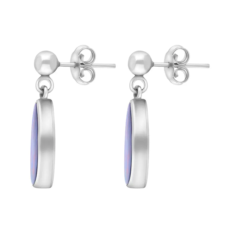 Sterling Silver Abstract Opal Doublet Drop Earrings D sold by Jura Watches product image thumbnail 2