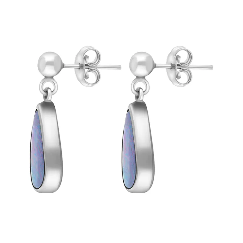 Sterling Silver Abstract Opal Doublet Drop Earrings D sold by Jura Watches product image thumbnail 2