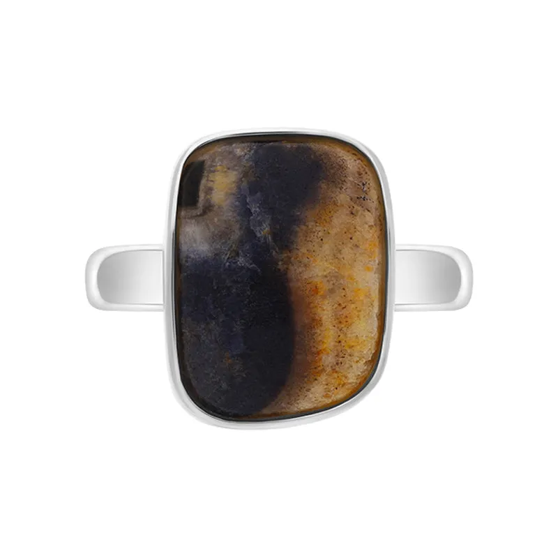 Sterling Silver Blue John Abstract Oval Ring D sold by Jura Watches product image thumbnail 2