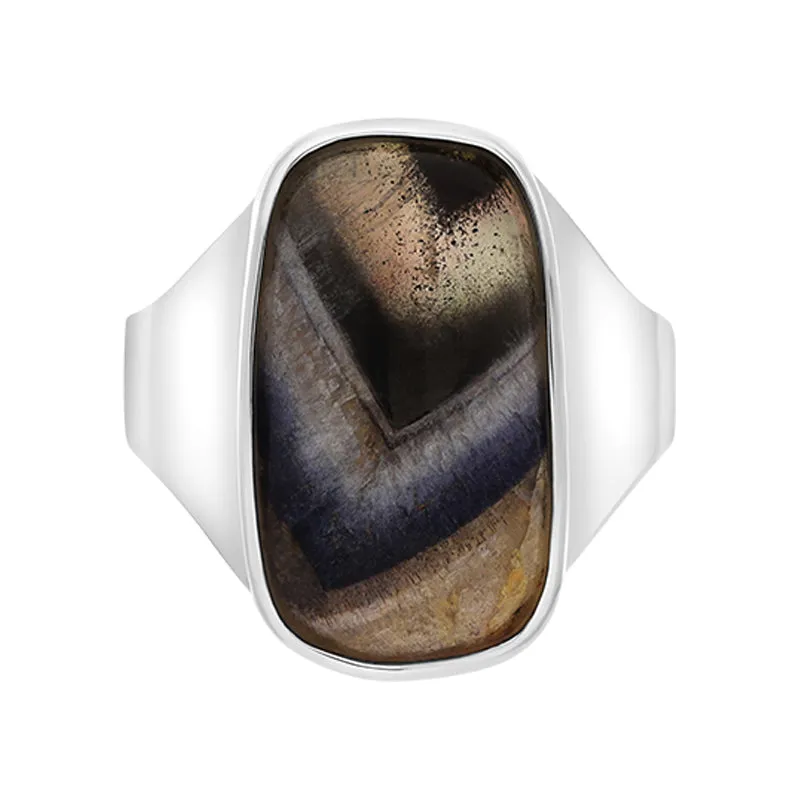 Sterling Silver Blue John Abstract Rectangle Ring D sold by Jura Watches product image thumbnail 2