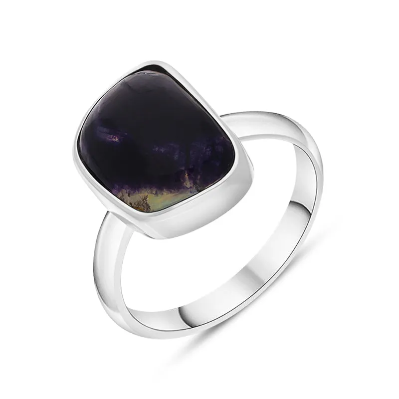 Sterling Silver Blue John Abstract Ring D sold by Jura Watches