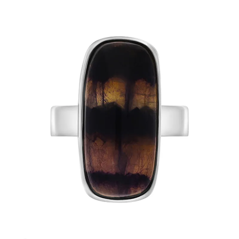 Sterling Silver Blue John Abstract Oval Shaped Ring D sold by Jura Watches product image thumbnail 2