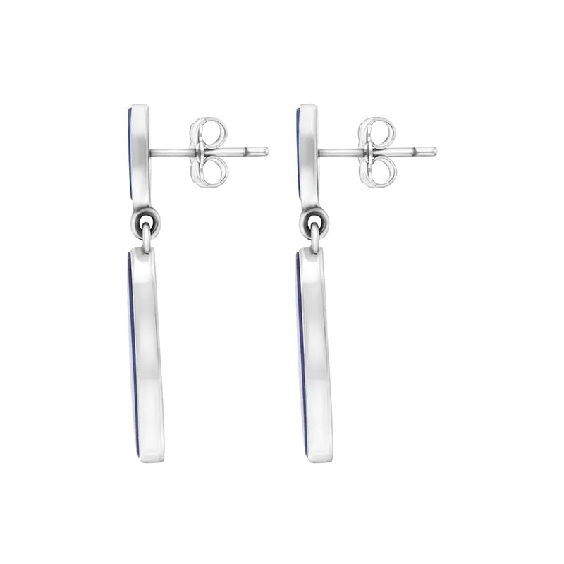 Sterling Silver Abstract Opal Doublet Drop Earrings sold by Jura Watches product image thumbnail 2