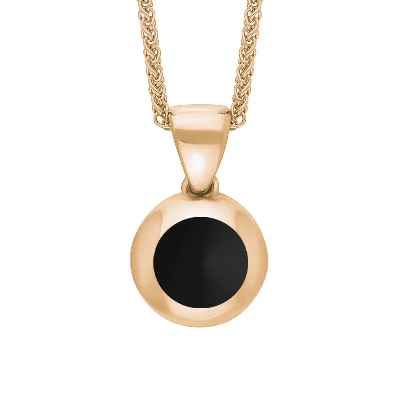 18ct Rose Gold Whitby Jet Star Disc Necklace sold by Jura Watches product image thumbnail 3