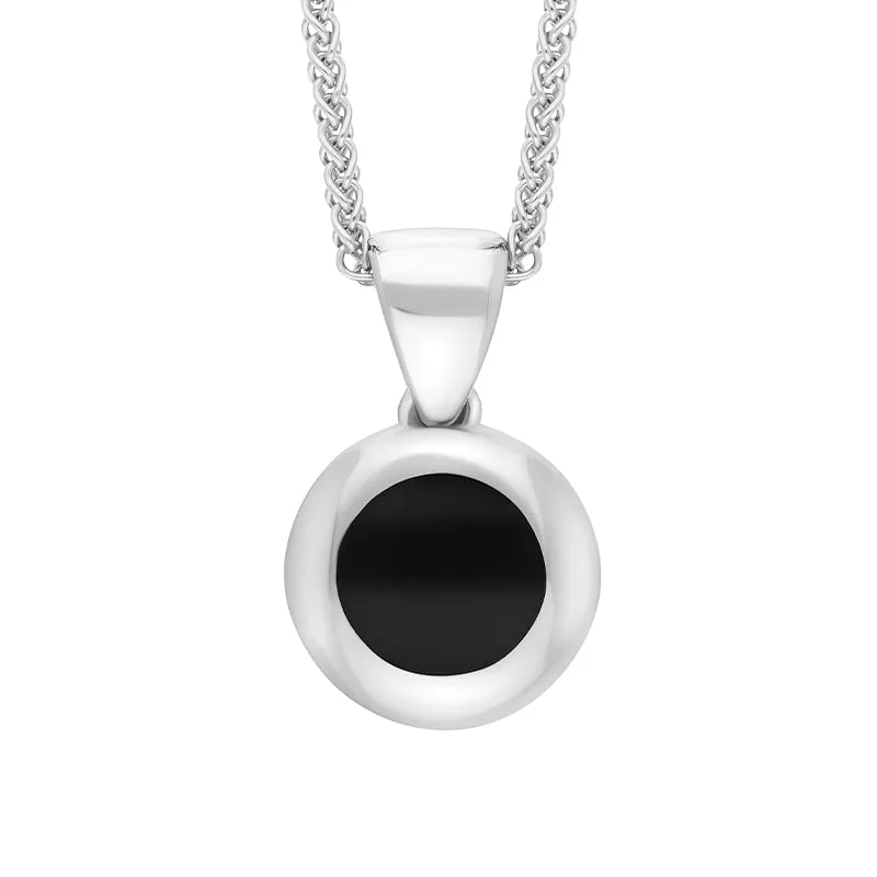 18ct White Gold Whitby Jet Star Disc Necklace sold by Jura Watches product image thumbnail 3
