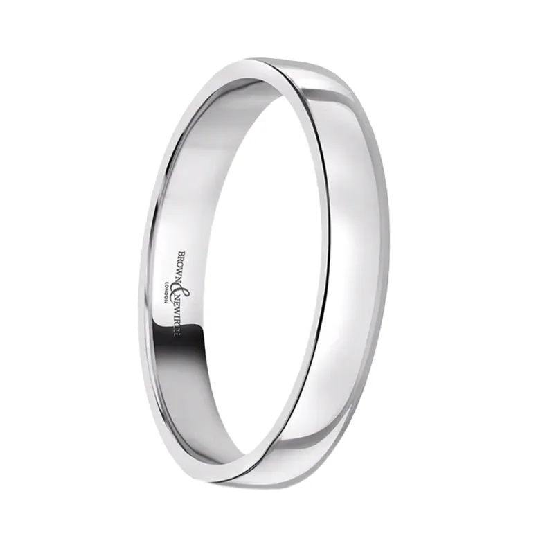 Platinum 3.5mm Wedding Ring sold by Jura Watches