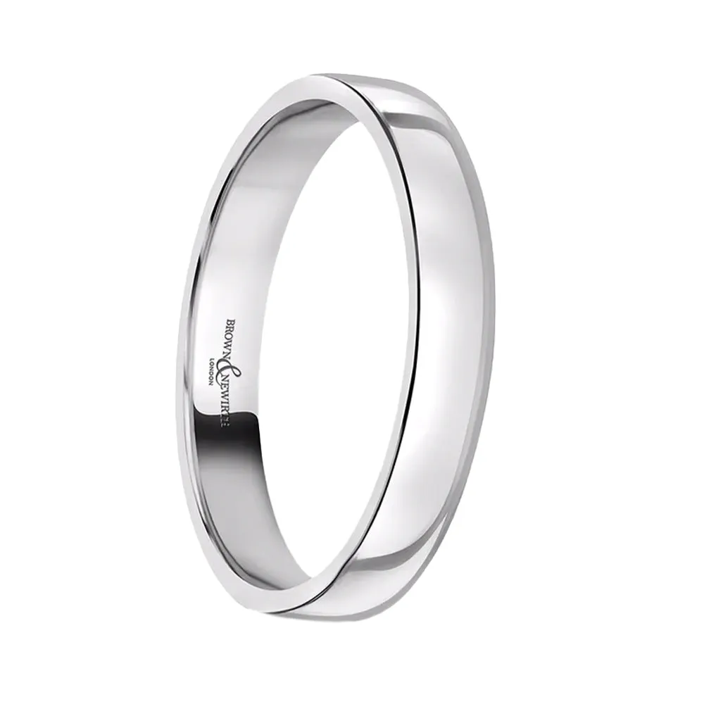 Platinum 3.5mm Wedding Ring sold by Jura Watches