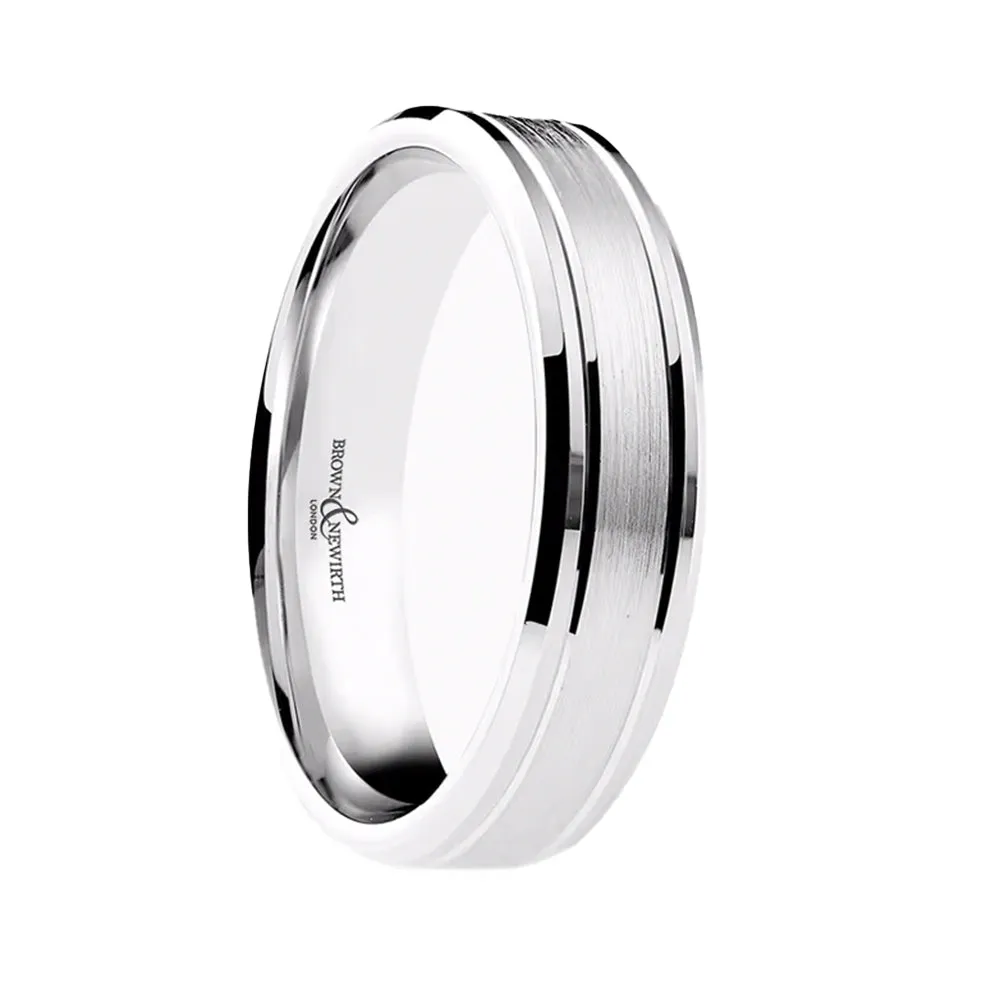 Platinum 5mm Urban Wedding Ring sold by Jura Watches