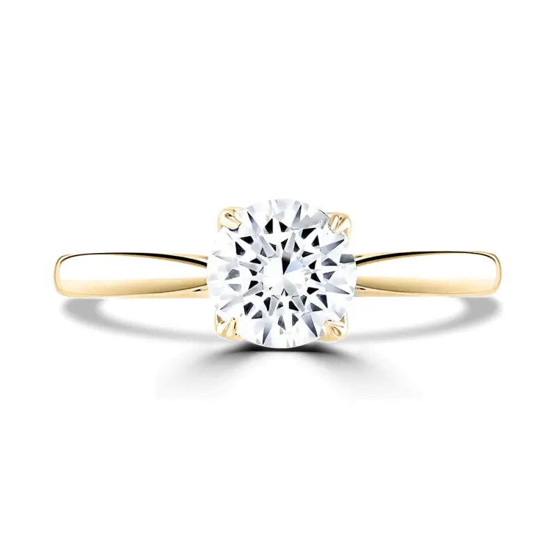 18ct Yellow Gold 2ct Round Brilliant Cut Laboratory Grown Diamond Solitaire sold by Jura Watches