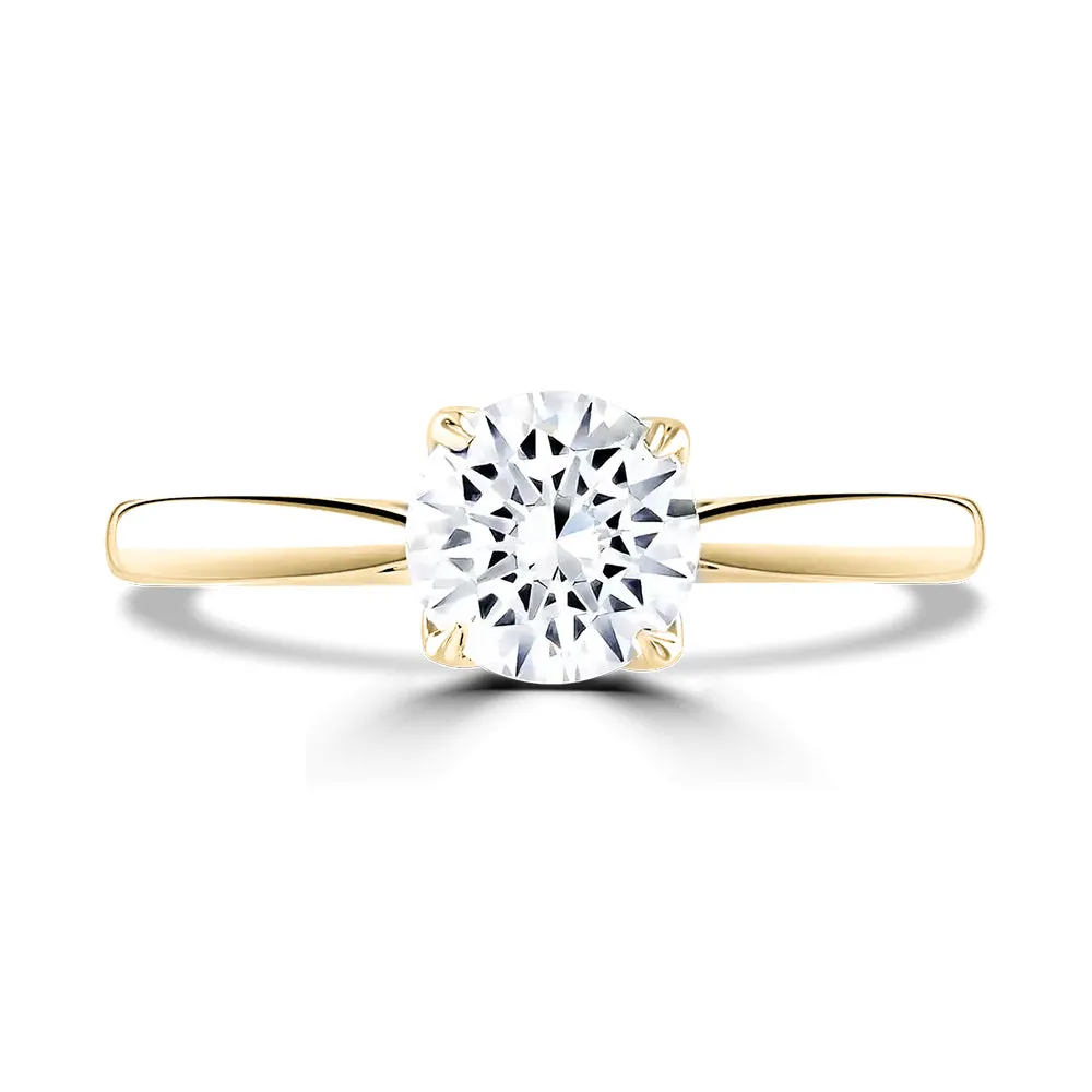 18ct Yellow Gold 2ct Round Brilliant Cut Laboratory Grown Diamond Solitaire sold by Jura Watches