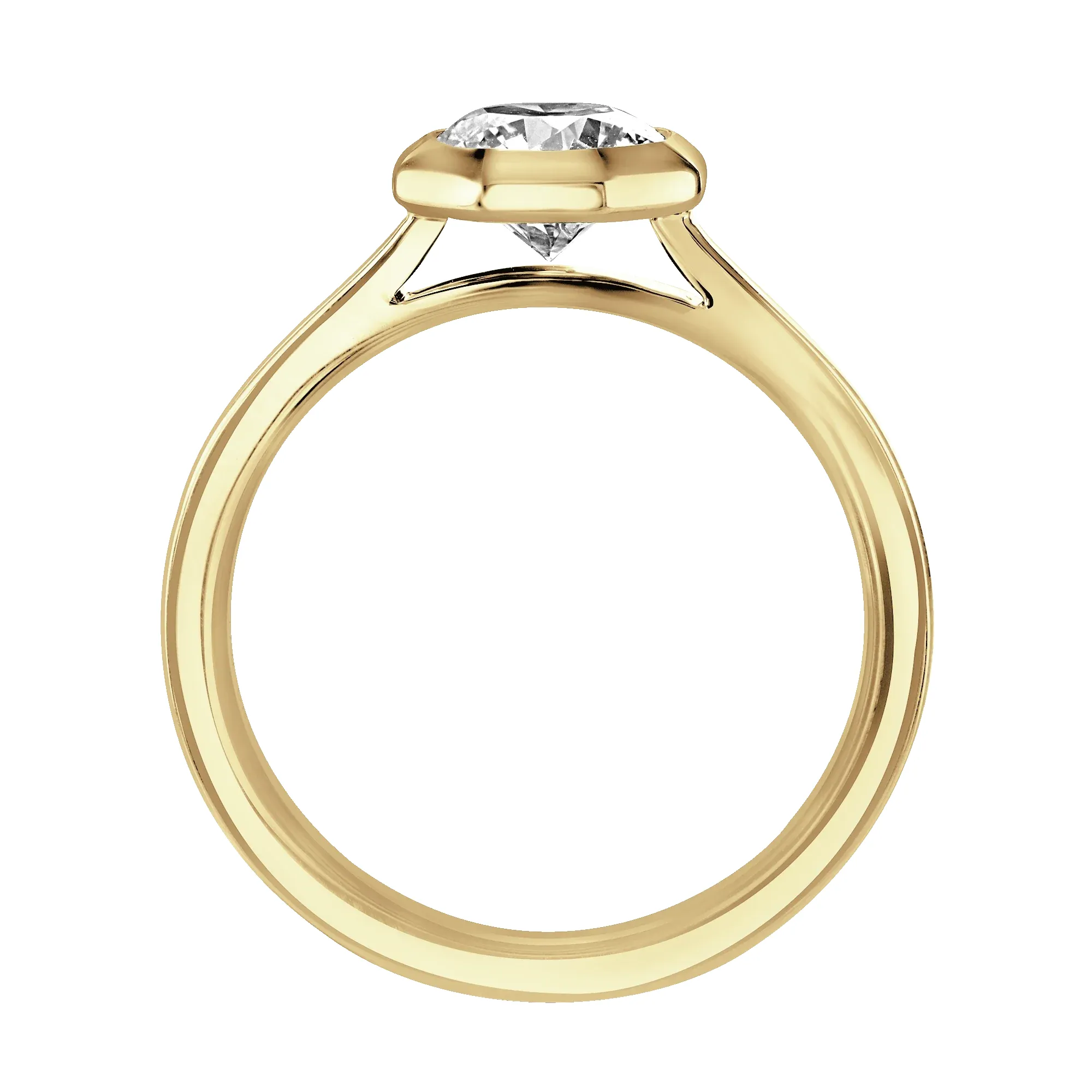18ct Yellow Gold 1ct Lab Grown Diamond Ring sold by Jura Watches product image thumbnail 3