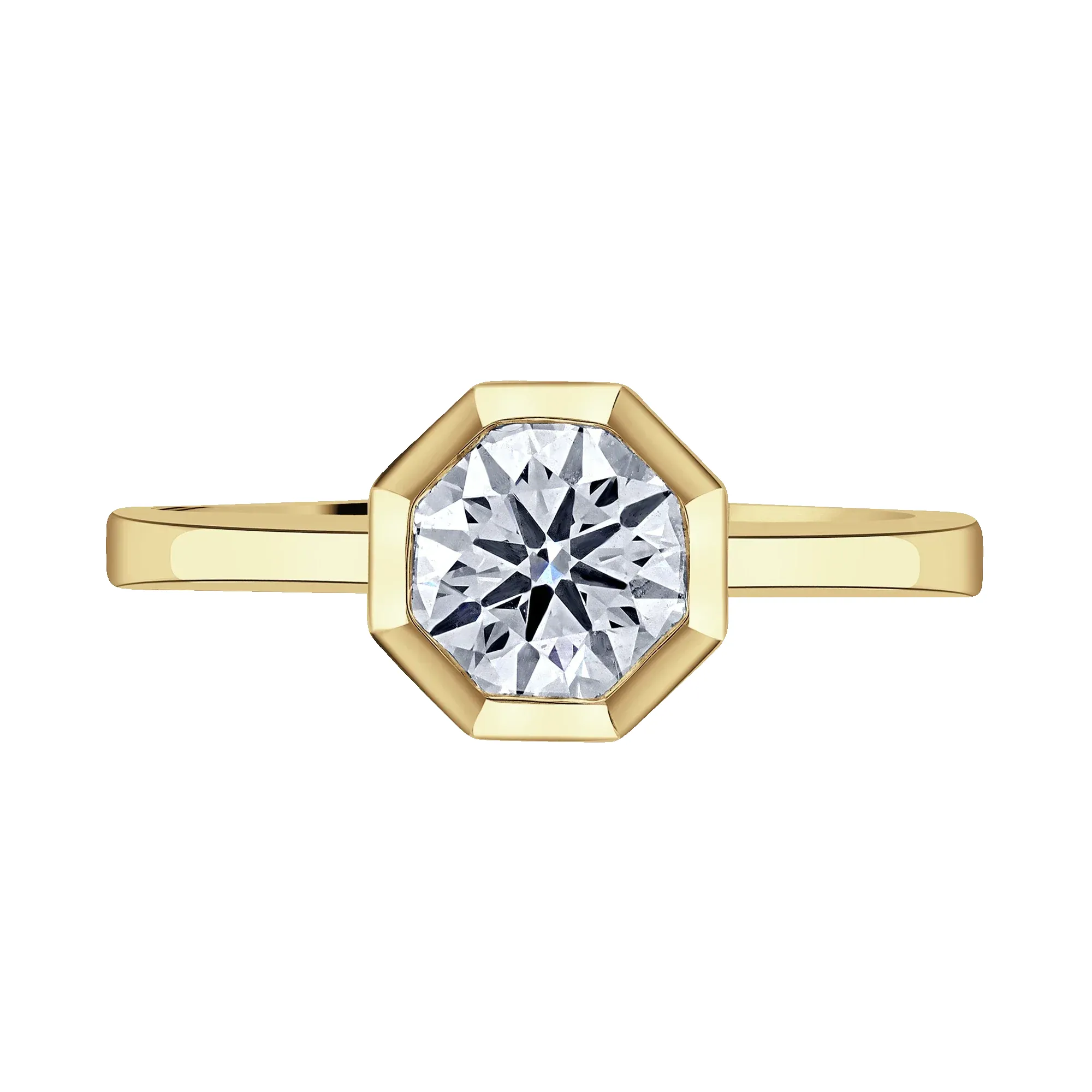 18ct Yellow Gold 2ct Lab Grown Diamond Ring sold by Jura Watches
