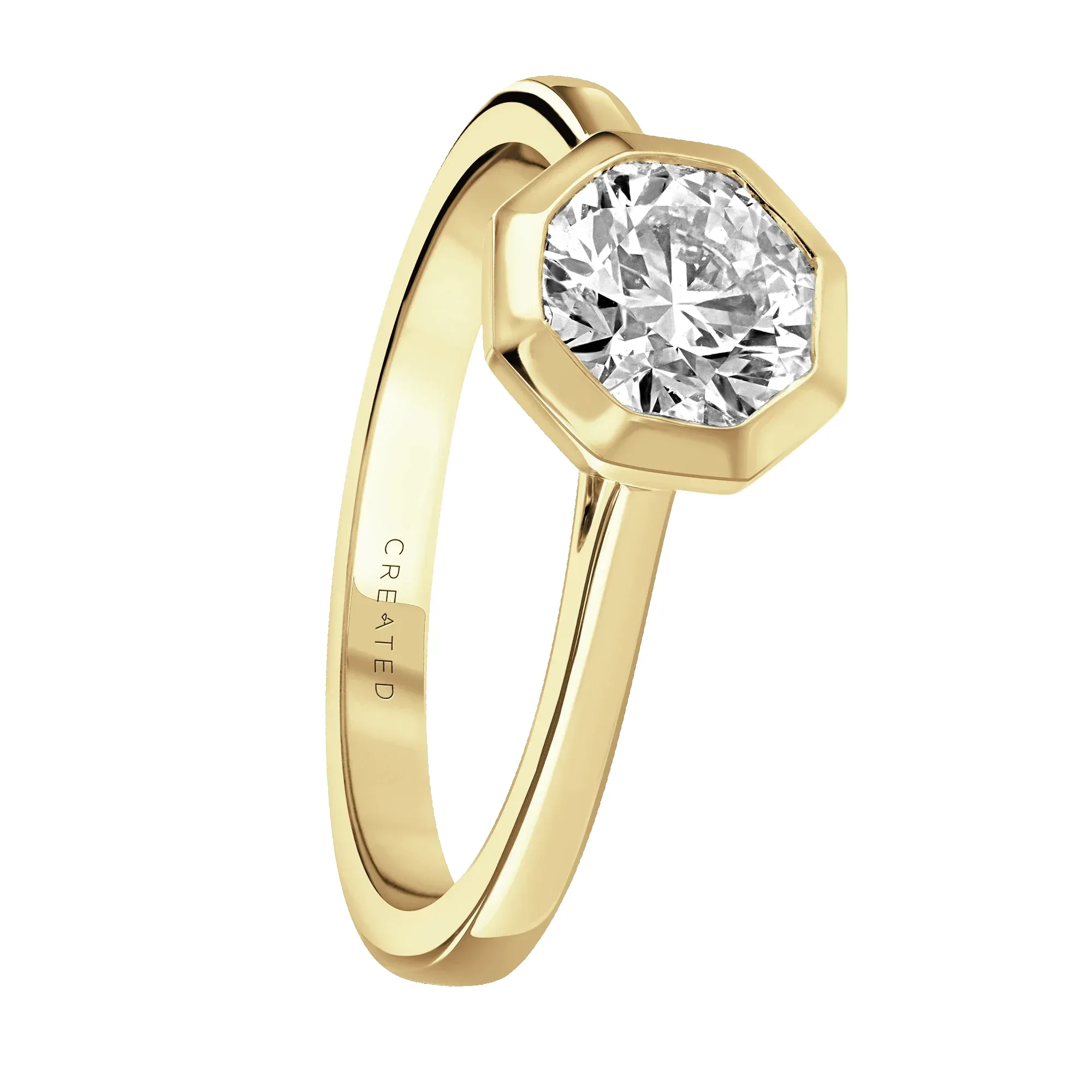 18ct Yellow Gold 2ct Lab Grown Diamond Ring sold by Jura Watches product image thumbnail 2