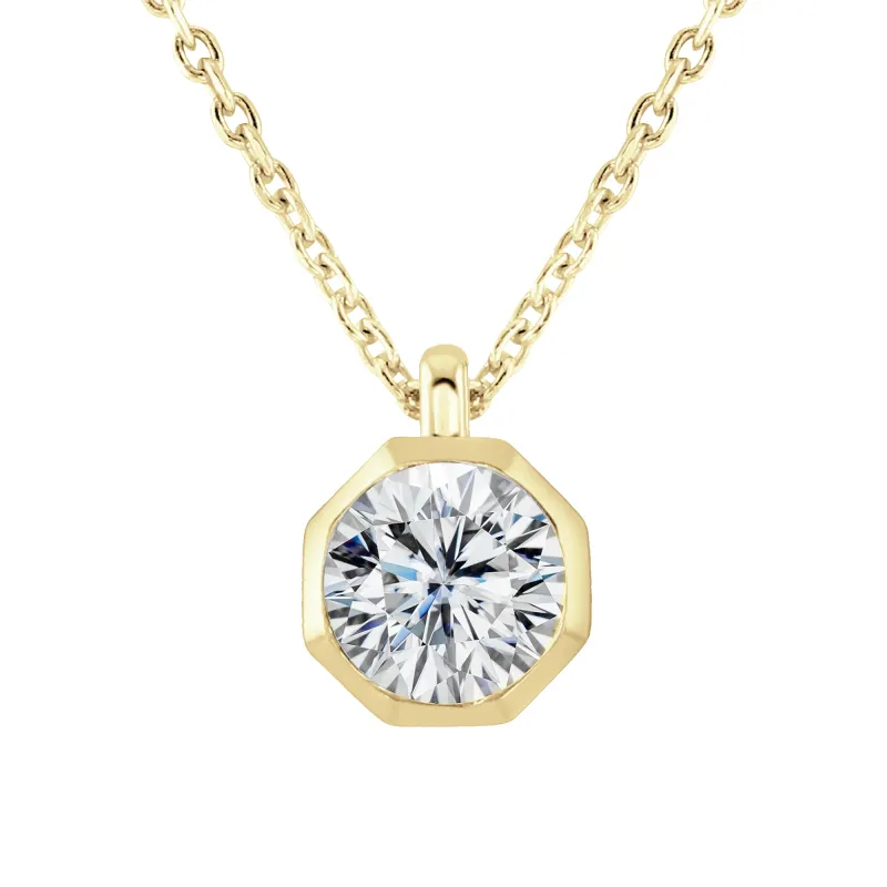 18ct Yellow Gold 1ct Lab Grown Diamond Necklace sold by Jura Watches