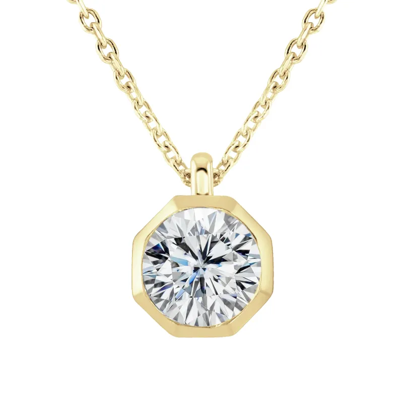 18ct Yellow Gold 2ct Lab Grown Diamond Necklace sold by Jura Watches