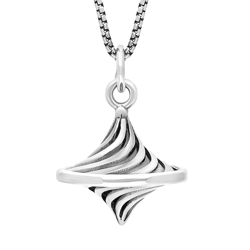 Sterling Silver Spinning Top Pendant D sold by Jura Watches