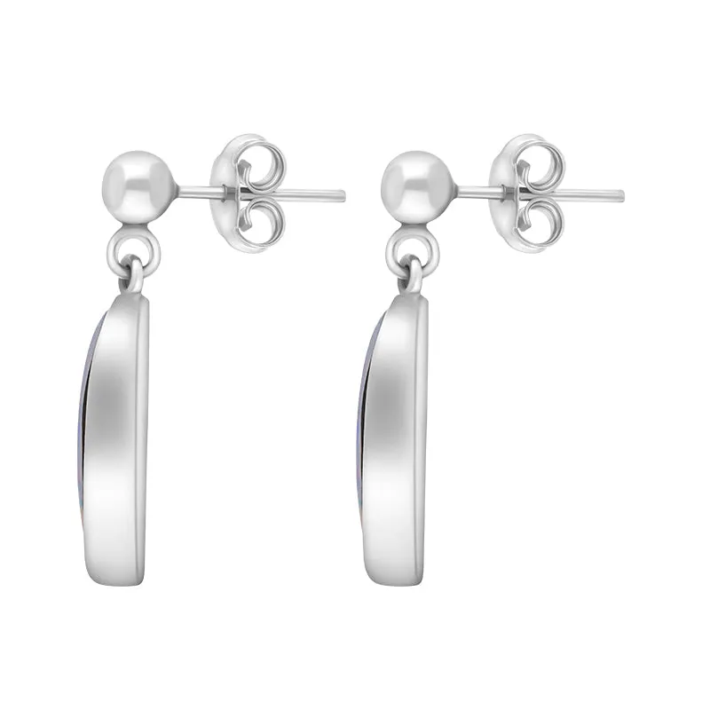 Sterling Silver Opal Oval Doublet Drop Earrings sold by Jura Watches product image thumbnail 2
