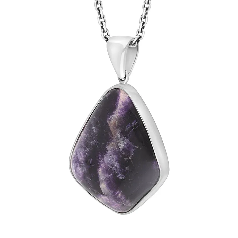 Sterling Silver Blue John Abstract Unique Pendant sold by Jura Watches product image thumbnail 2