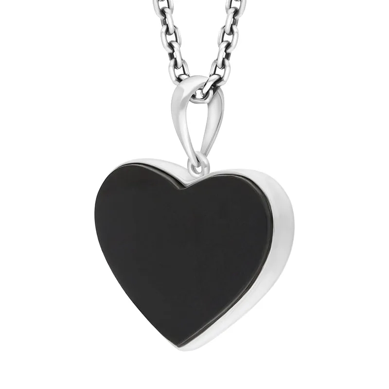 Sterling Silver Whitby Jet Heart Unique Pendant sold by Jura Watches product image thumbnail 2