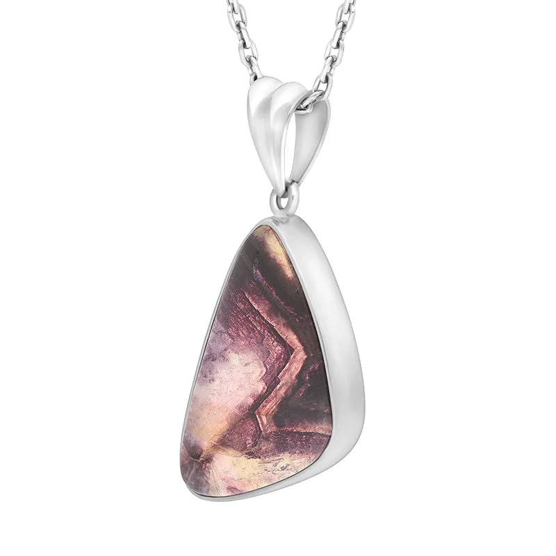 Sterling Silver Blue John Abstract Triangle Pendant sold by Jura Watches product image thumbnail 2