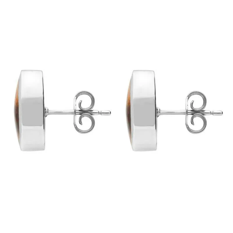 Sterling Silver Blue John Oval Stud Earrings sold by Jura Watches product image thumbnail 2