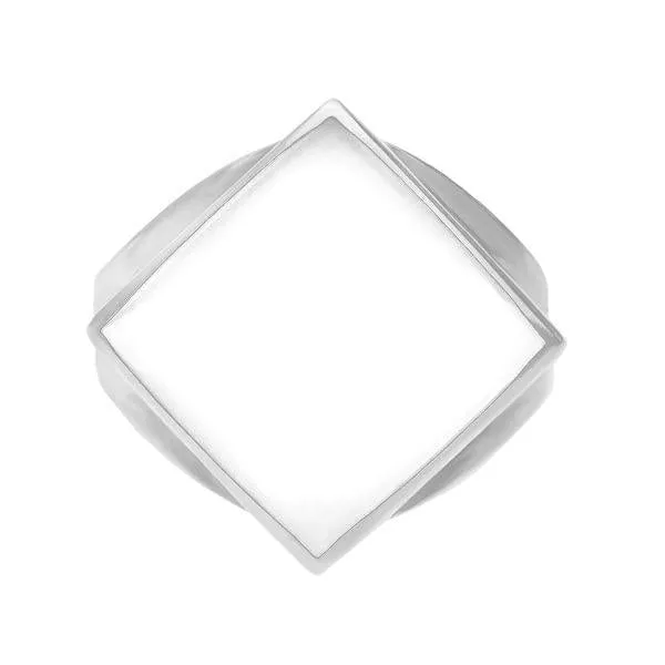 Sterling Silver Bauxite Small Rhombus Ring sold by Jura Watches
