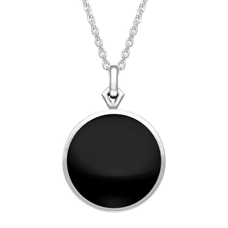 Sterling Silver Whitby Jet Flore Filigree Necklace sold by Jura Watches product image thumbnail 2