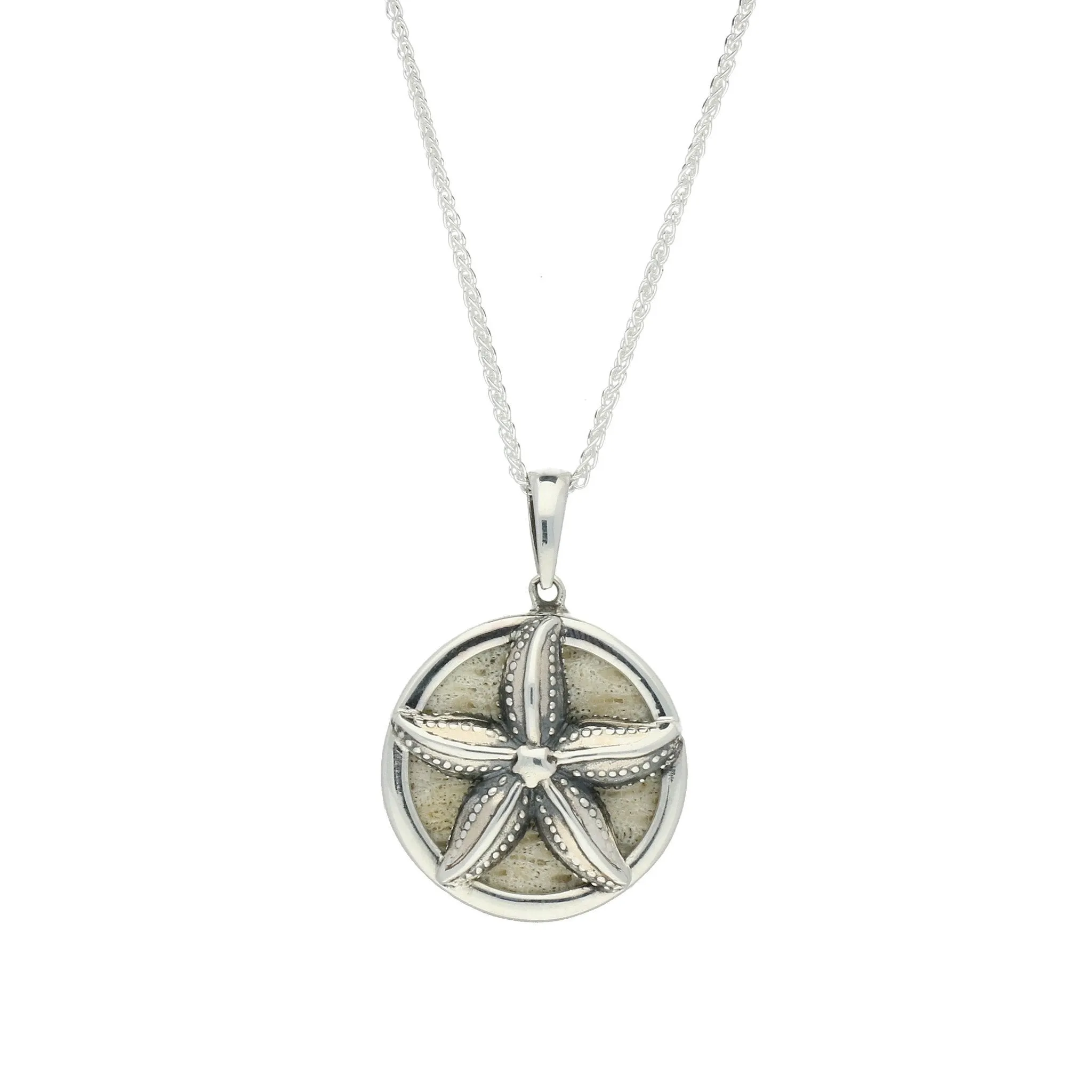 Sterling Silver Coquina Starfish Necklace sold by Jura Watches