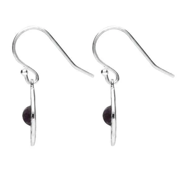 Sterling Silver Blue John Open Flower Drop Earrings sold by Jura Watches product image thumbnail 2