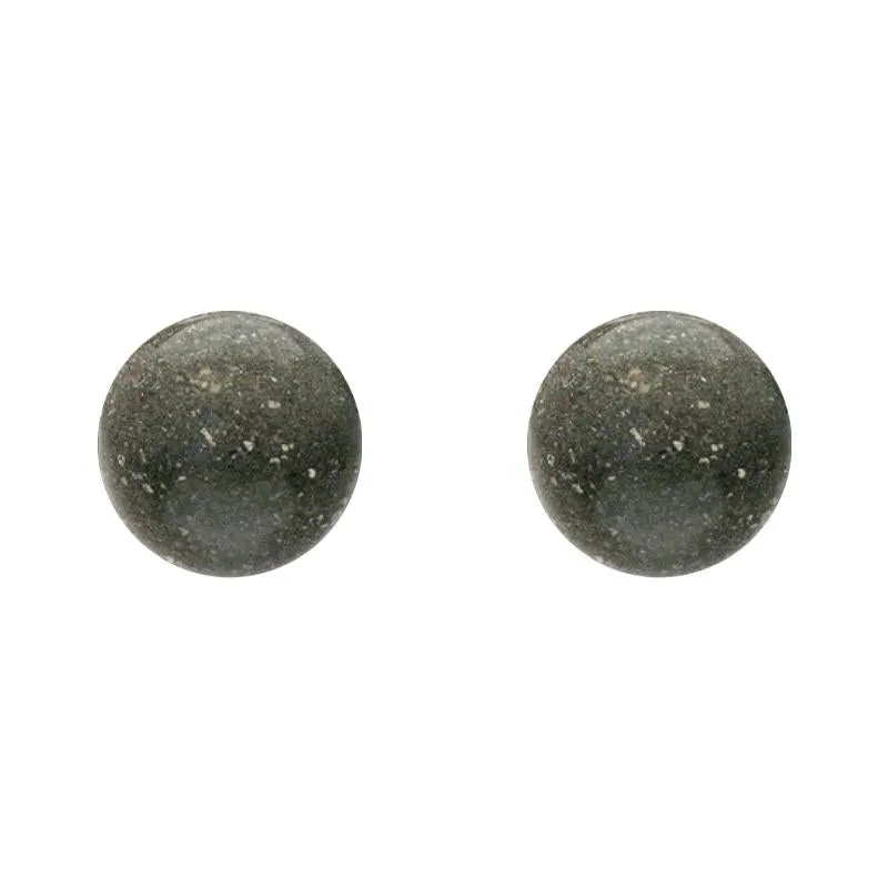 Sterling Silver Preseli Bluestone 8mm Ball Stud Earrings sold by Jura Watches