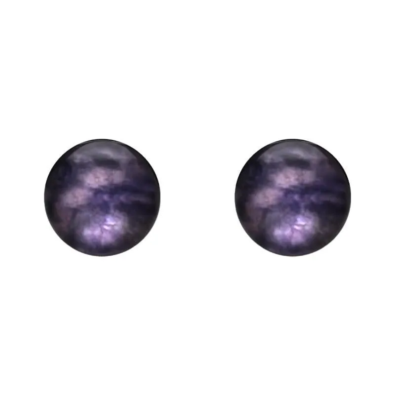 Sterling Silver Blue John 8mm Ball Stud Earrings sold by Jura Watches