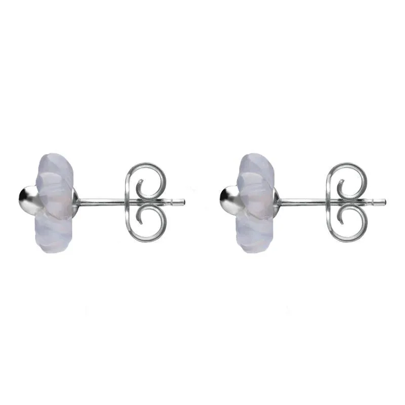 Sterling Silver Blue Chalcedony Tuberose 6mm Gypsophila Stud Earrings sold by Jura Watches product image thumbnail 2